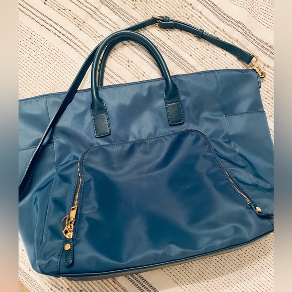 Urban Expressions NWOT Weekender Gym/Overnight Teal Blue Tote Bag - Picture 13 of 14